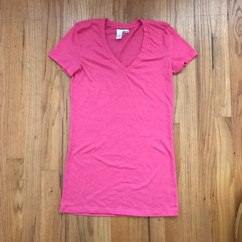 Nordstrom Rack Pink V-Neck Tee